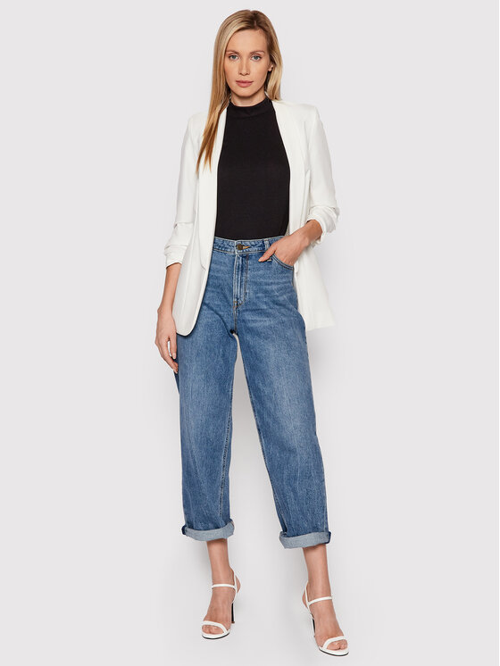 Pieces Pieces Marynarka Boss 17090996 Biały Regular Fit