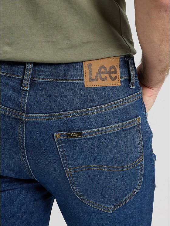 Lee Lee Jeansy LUKE Niebieski Slim Fit