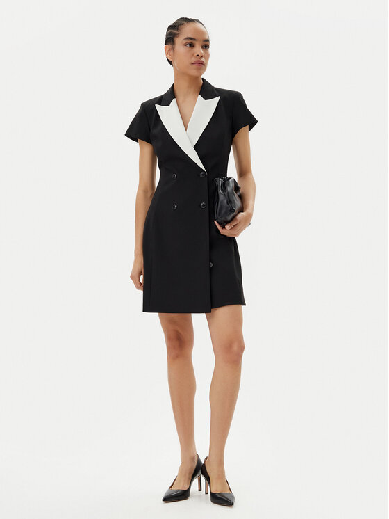HUGO HUGO Coctailkleid Kazuna 50544765 Schwarz Regular Fit