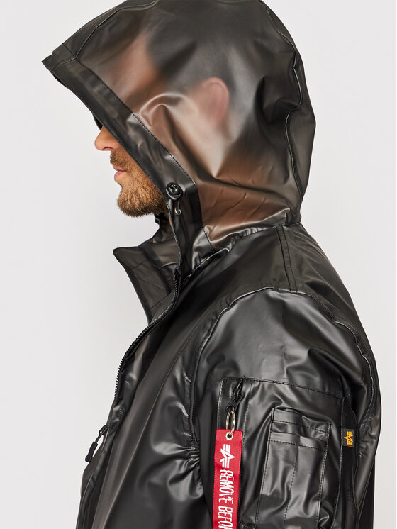 Alpha Industries Kurtka przeciwdeszczowa Rain Jacket 106102 Czarny Regular Fit