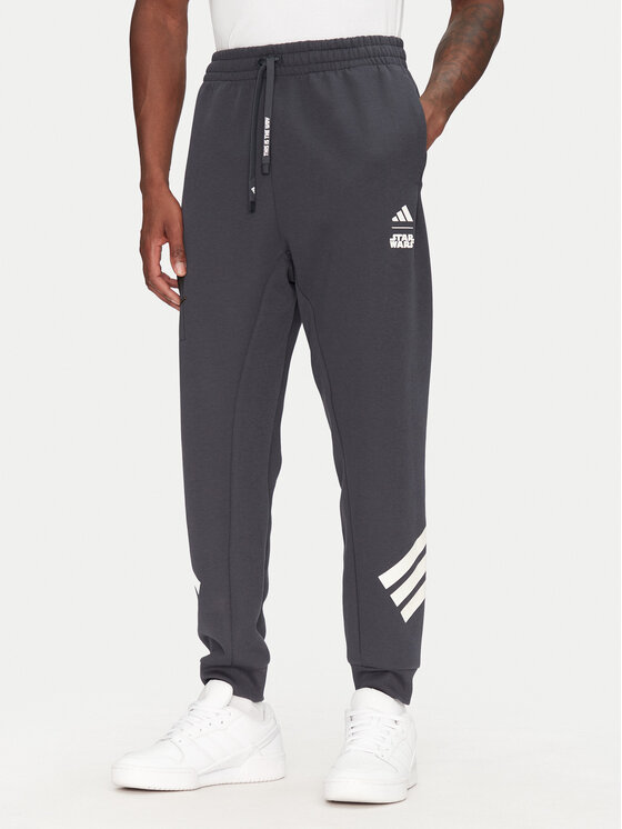 adidas Teplákové nohavice Star Wars The Mandalorian JI5724 Sivá Regular Fit
