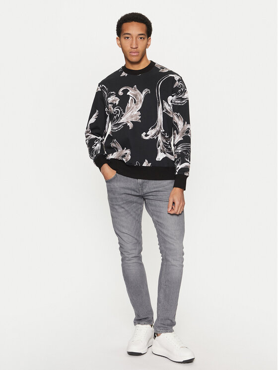 Versace Jeans Couture Versace Jeans Couture Sweatshirt 78GAI3R0 Schwarz Regular Fit