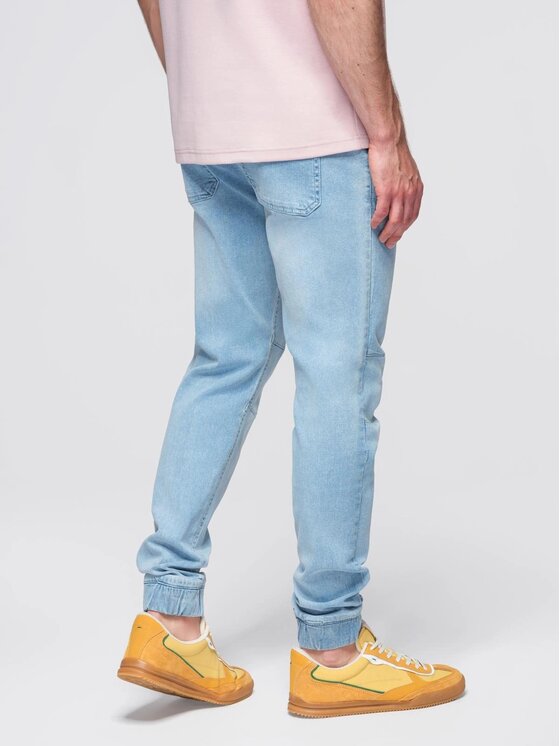 Ombre Ombre Jeansy OM-PADJ-0267 Niebieski Jogger Fit