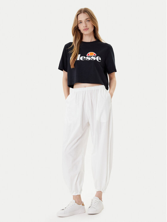 Ellesse Ellesse T-shirt Alberta Crop SGS04484 Crna Regular Fit