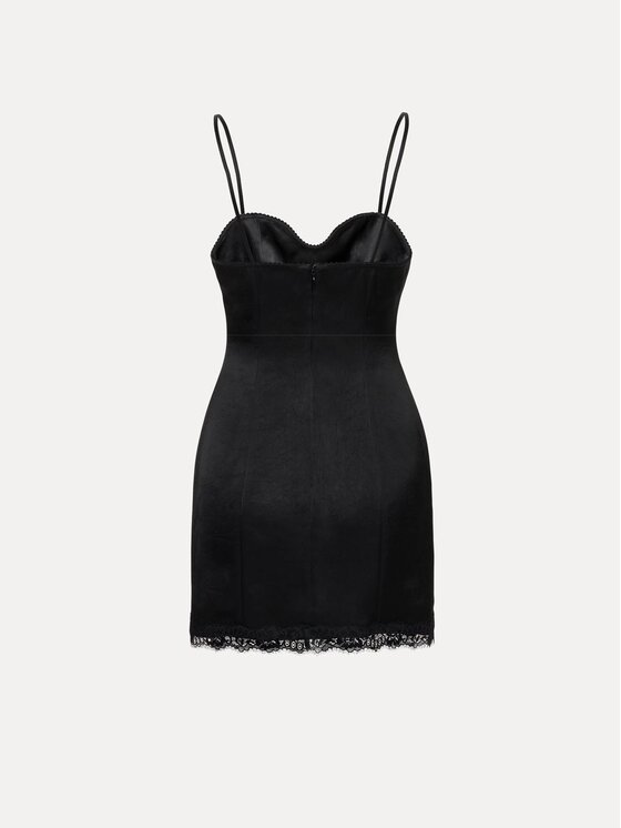 La Mania La Mania Sukienka wieczorowa AKARI Czarny Basic Fit