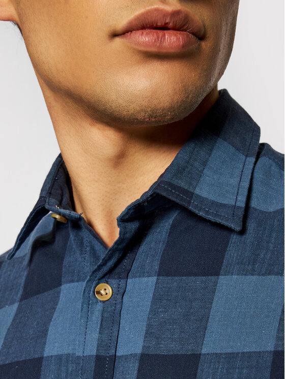 Camicia Keith 12187970 Blu scuro Regular Fit