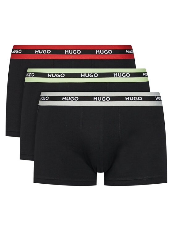 HUGO HUGO Set od 3 para bokserica 50492375 Crna Regular Fit