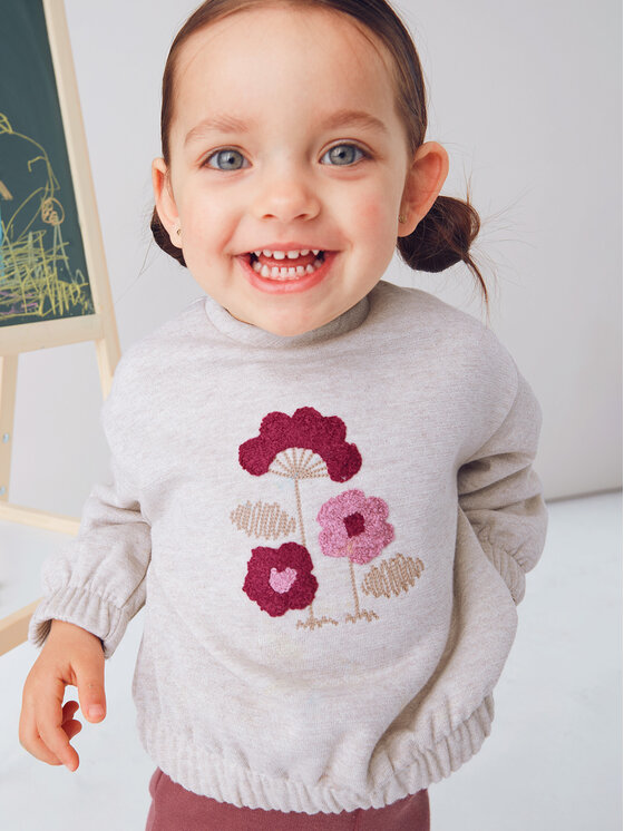 Mayoral Mayoral Комплект суитшърт и клин 2740 Бежов Regular Fit