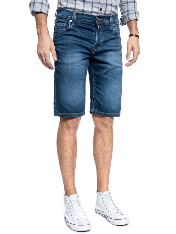 Mustang Mustang Pantaloncini di jeans CHICAGO SHORT Blu Regular Fit