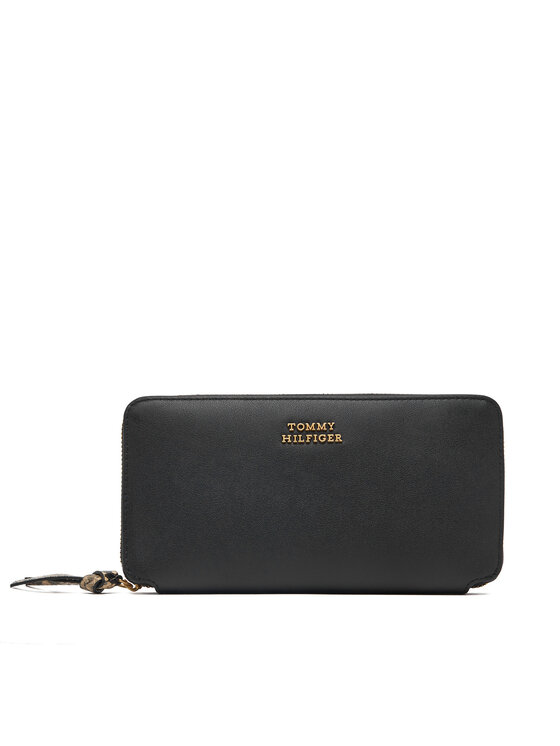 Tommy Hilfiger Tommy Hilfiger Portofel Th Leather Lrg Za Wallet AW0AW18941 Negru