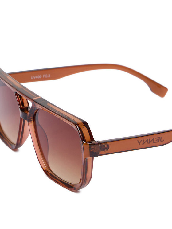 JENNY JENNY Okulary przeciwsłoneczne 4WF-018-SS25 Brązowy