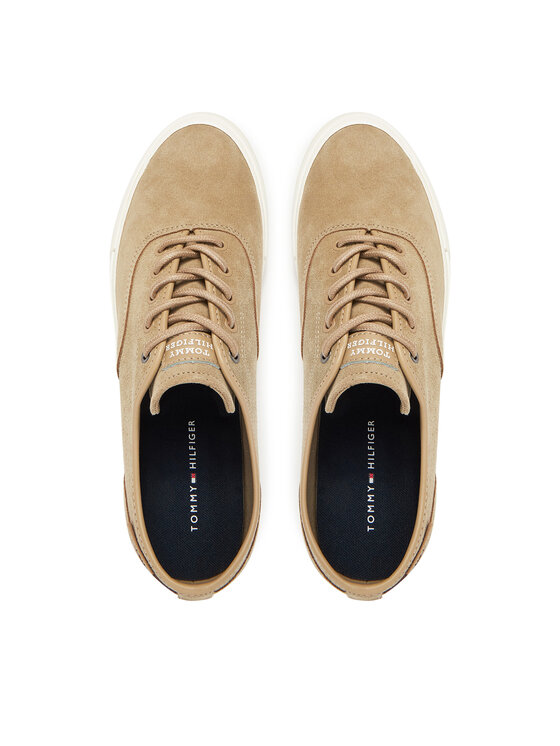 Tommy Hilfiger Tommy Hilfiger Кросівки Hi Vulc Low Oxford Suede FM0FM05401 Бежевий