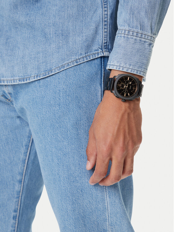 Fossil Fossil Uhr Machine Chronograph FS6097 Schwarz