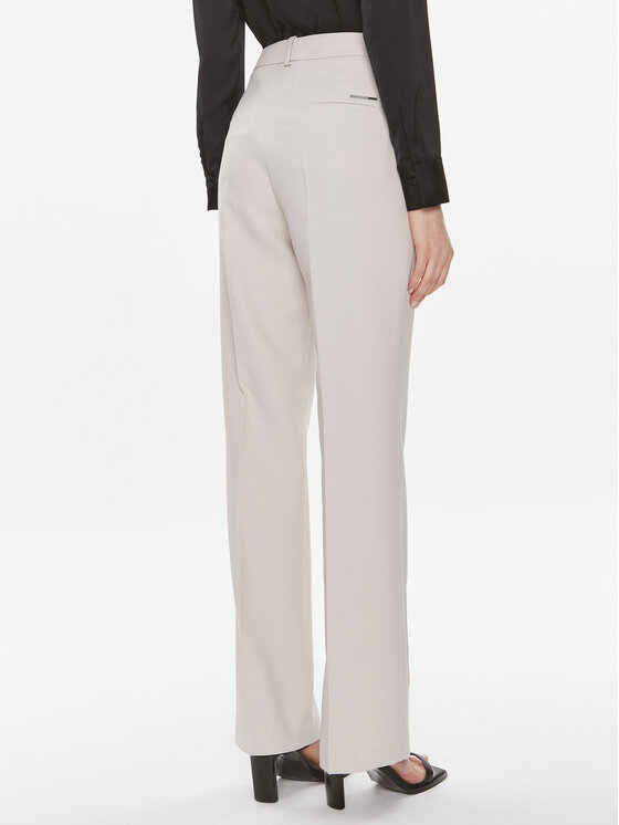 Calvin Klein Calvin Klein Pantaloni din material Essential K20K206879 Gri Slim Fit