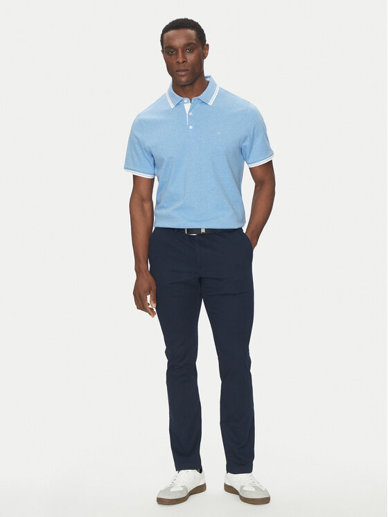 Michael Kors Michael Kors Chino nohavice CS4301KDR2 Tmavomodrá Slim Fit