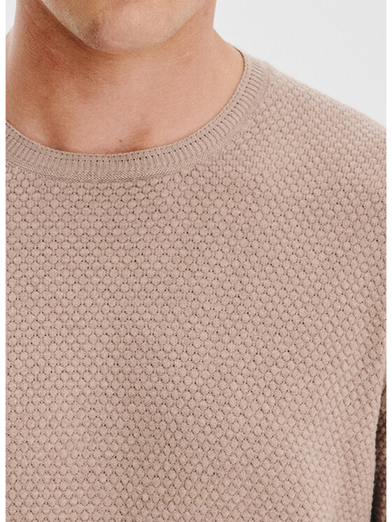 Pako Lorente Pako Lorente Sweter P25WF-2X-012 Beżowy Classic Fit