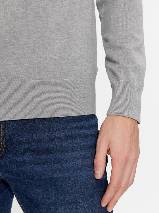 Tommy Hilfiger Tommy Hilfiger Sweter MW0MW30955 Szary Regular Fit