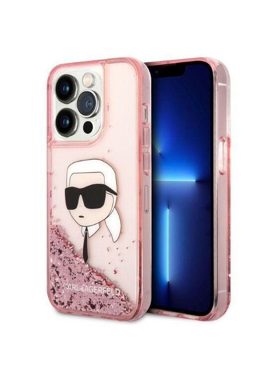 Etui na telefon KARL LAGERFELD, Różowe, iPhone 14 Pro Max