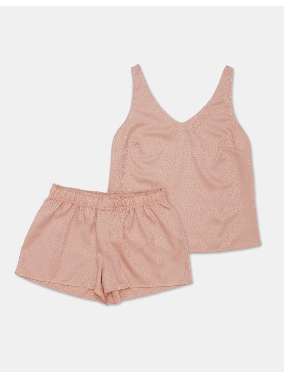 Esotiq Esotiq Piżama 41228-39X Różowy Regular Fit