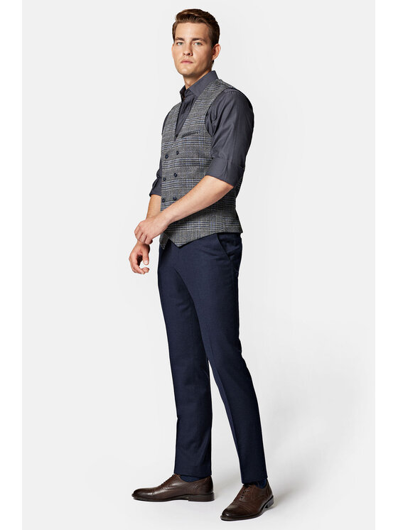Lancerto Lancerto Kamizelka Boltby KA131223000007 Szary Slim Fit