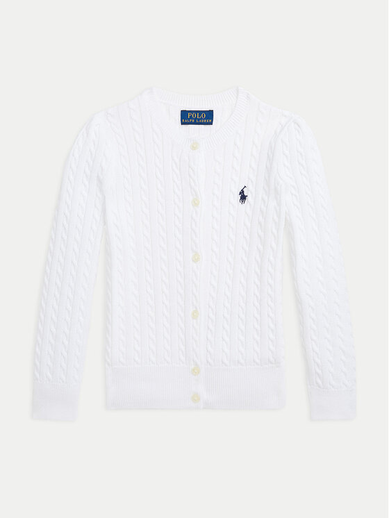 Polo Ralph Lauren Polo Ralph Lauren Kardigán 312543047064 Fehér Regular Fit