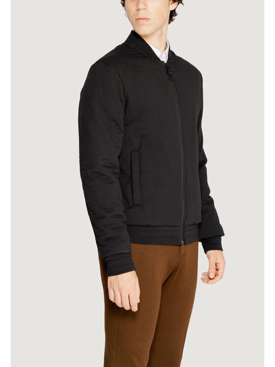 Antony Morato Antony Morato Giacca di pelle DOBBY TECHNO Nero Regular Fit