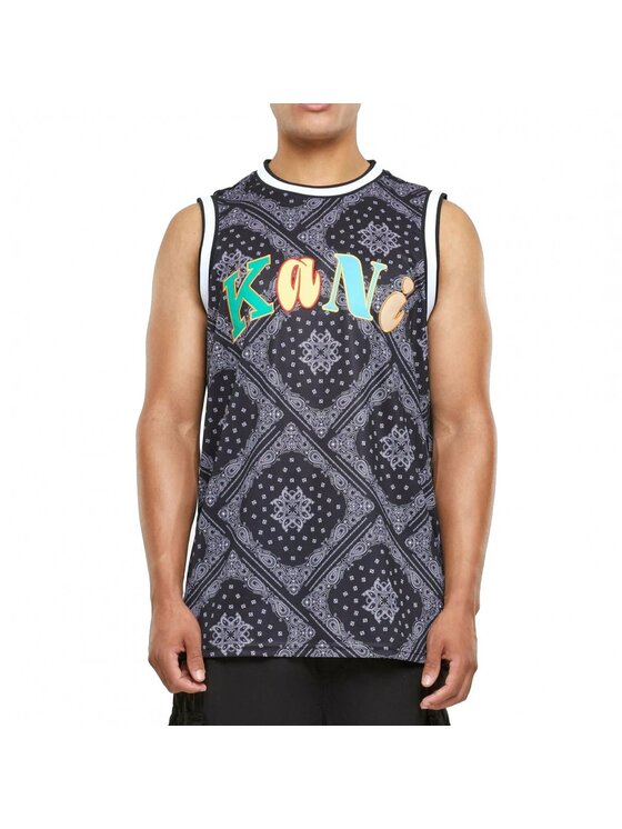 Karl Kani Karl Kani Tank top WOVEN SIGNATURE PAISLEY BASKETBALL TANK Černá Regular Fit