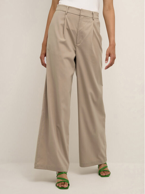 Karen by Simonsen Pantaloni din material Herta 10104253 Bej Straight Fit 10104253 imagine noua