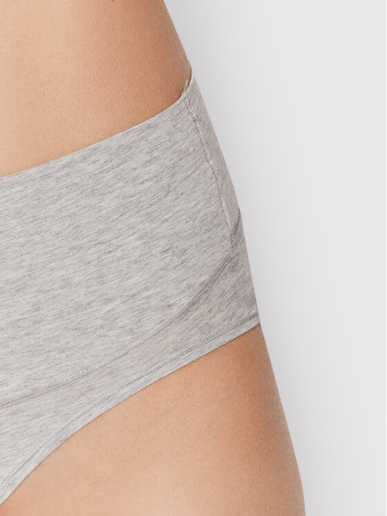 SPANX SPANX Klasické nohavičky s vysokým pásom Cotton Control 40050R Sivá