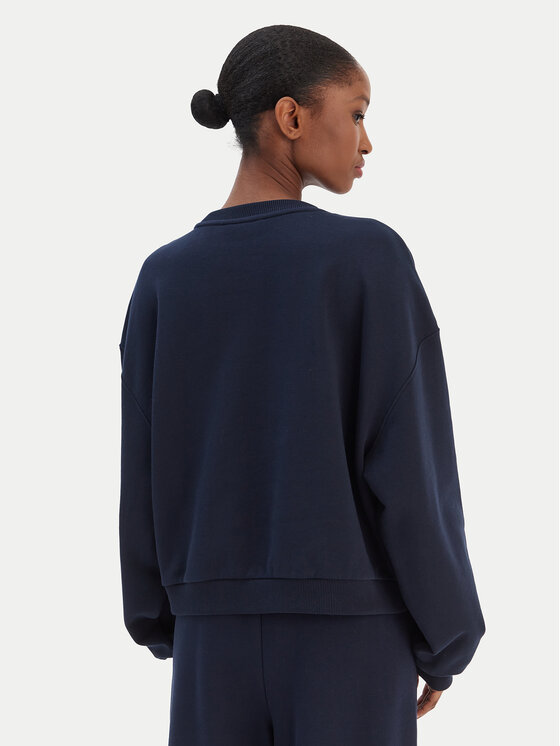 Tommy Hilfiger Tommy Hilfiger Majica dugih rukava Script WW0WW48783 Tamnoplava Relaxed Fit