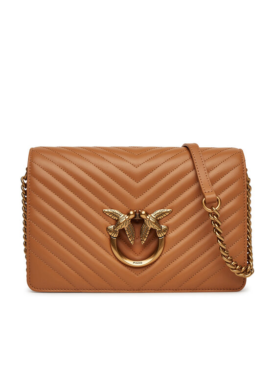 Geantă PINKO Love Click Classic PE 25 PLTT 100063 A0GK Maro