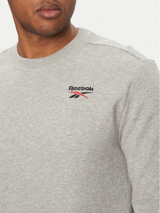 Reebok Reebok Світшот Logo Crew 100221789 Сірий Regular Fit