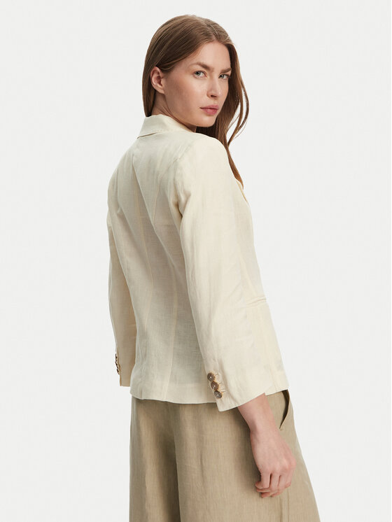 Marella Marella Sacou Biella 2513041062 Écru Regular Fit