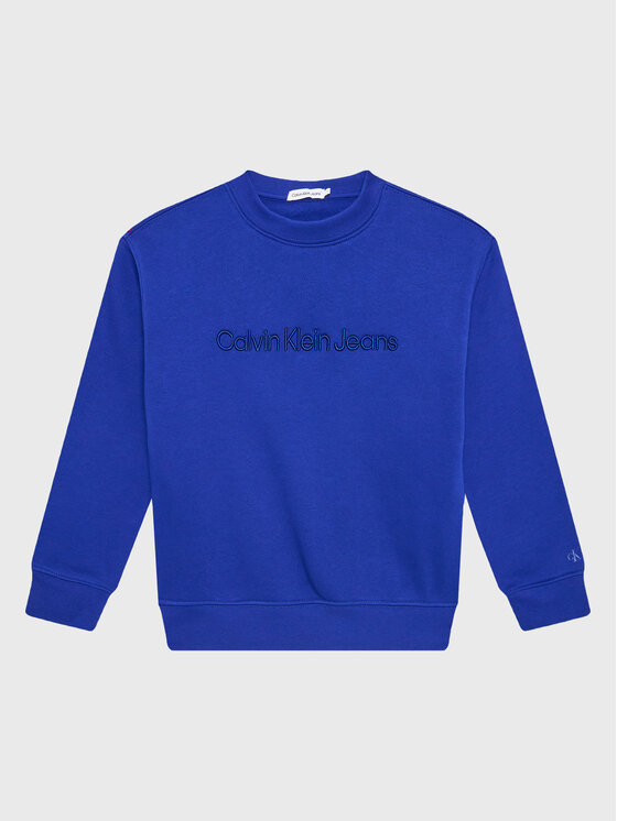 Calvin Klein Jeans Calvin Klein Jeans Felpa Embroidery Logo IB0IB01562 Blu scuro Regular Fit