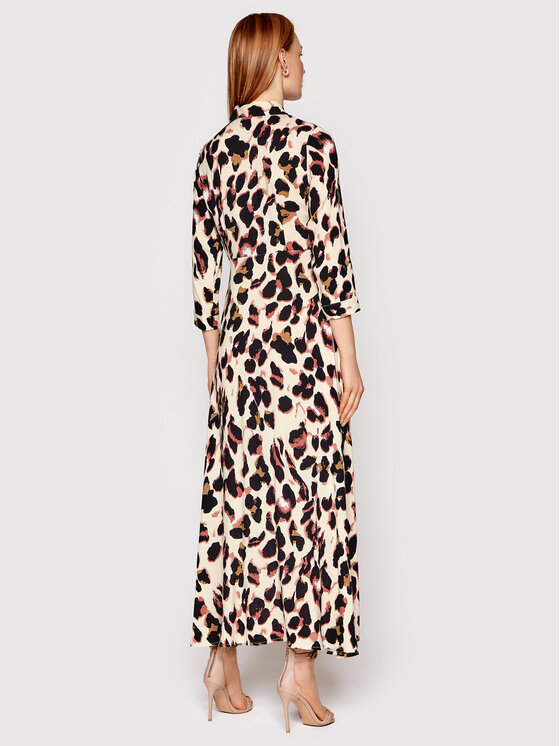 YAS YAS Sukienka koszulowa Savanna 26022663 Beżowy Regular Fit