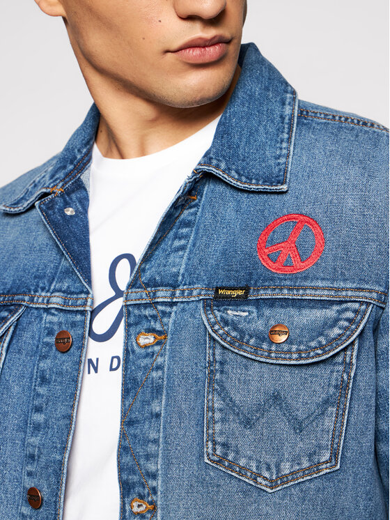 Wrangler Wrangler Giacca di jeans Icons W4MJUG12K 112129139 Blu scuro Regular Fit