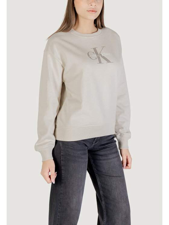 Calvin Klein Jeans Calvin Klein Jeans Felpa LS MONOLOGO FRENCH T Beige French Fit