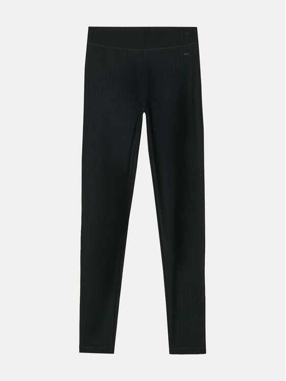 4F 4F Leggings 4FWAW24TTIGF185 Crna Slim Fit