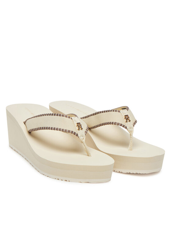 Tommy Hilfiger Tommy Hilfiger Čības uz pirksta FW0FW08738 Bēšs