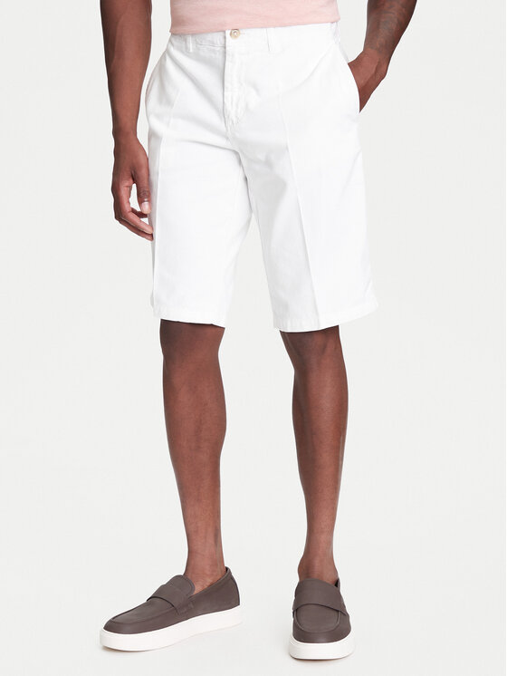 Robe di Kappa Robe di Kappa Šortky z materiálu Oris 600BTI0 Écru Slim Fit