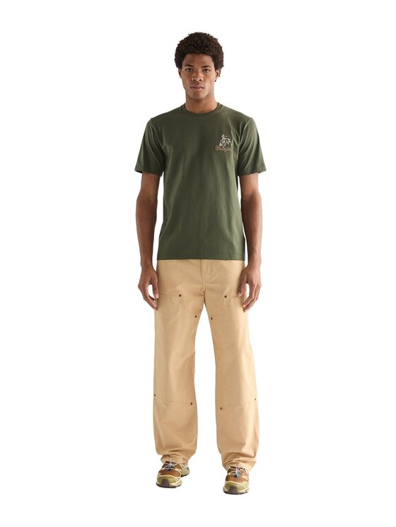 Wrangler Wrangler T-Shirt 112377989 Zielony Regular Fit