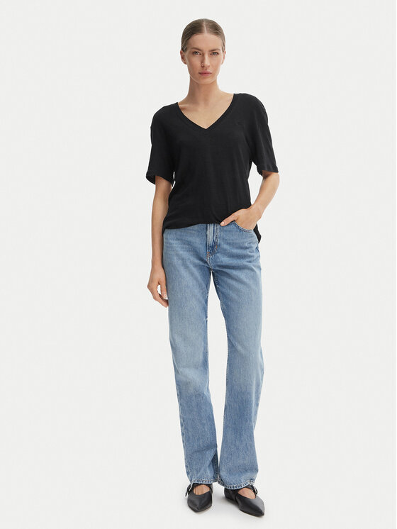 BOSS BOSS T-krekls C_Ela_1 50538645 Melns Oversize