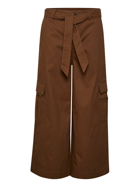 Kaffe Kaffe Pantaloni di tessuto Jumper 10507581 Marrone Regular Fit