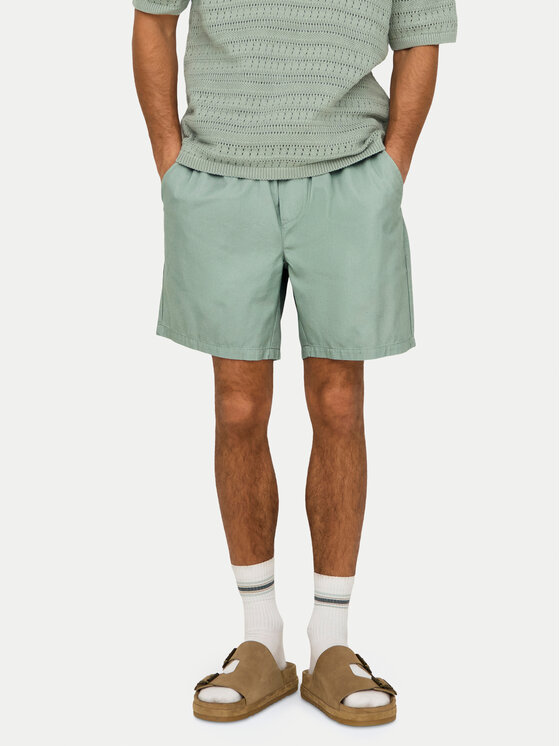 Only & Sons Only & Sons Auduma šorti Tel 22027949 Zaļš Regular Fit