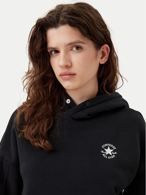Converse Converse Majica dugih rukava 10027065-A03 Crna Oversize
