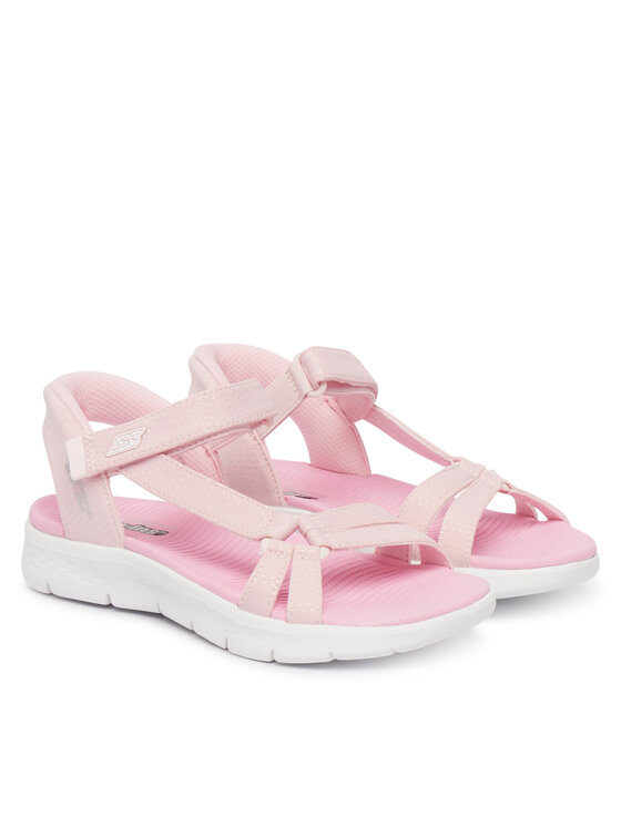 Skechers Skechers Sandały Slip-Ins: Go Walk Flex Sandal - Lots Of Sol 303028L/LTPK Różowy