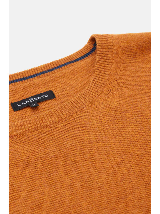 Lancerto Lancerto Sweter Tony SW073223000081 Pomarańczowy Regular Fit