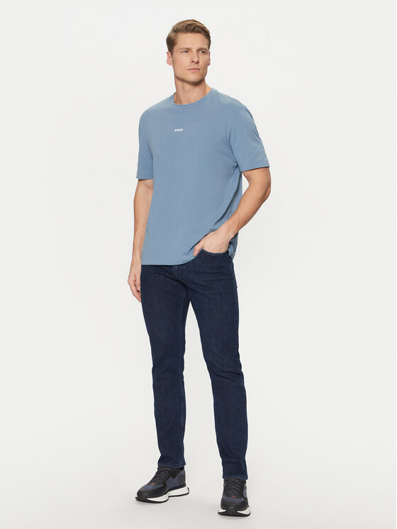 BOSS BOSS Jeans hlače 50532515 Mornarsko modra Slim Fit