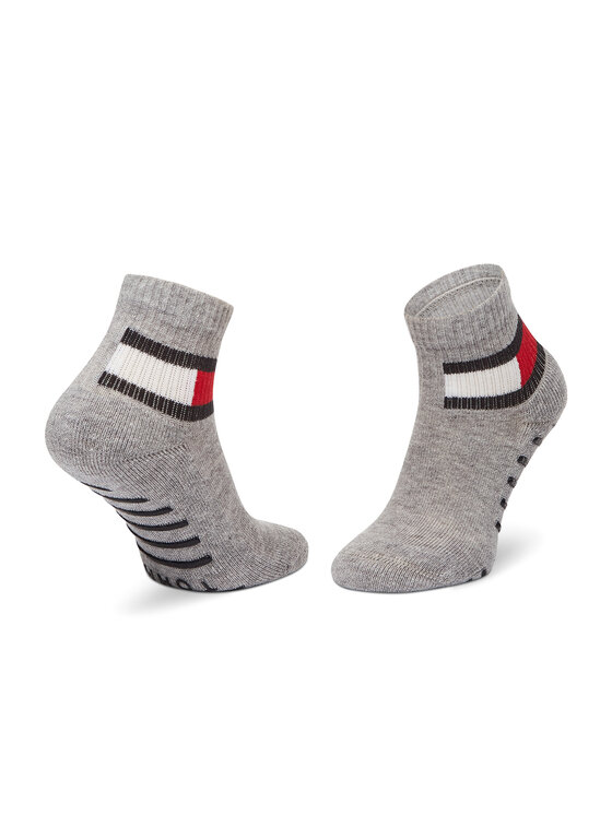 Tommy Hilfiger Tommy Hilfiger Dlouhé ponožky 100002319 Šedá
