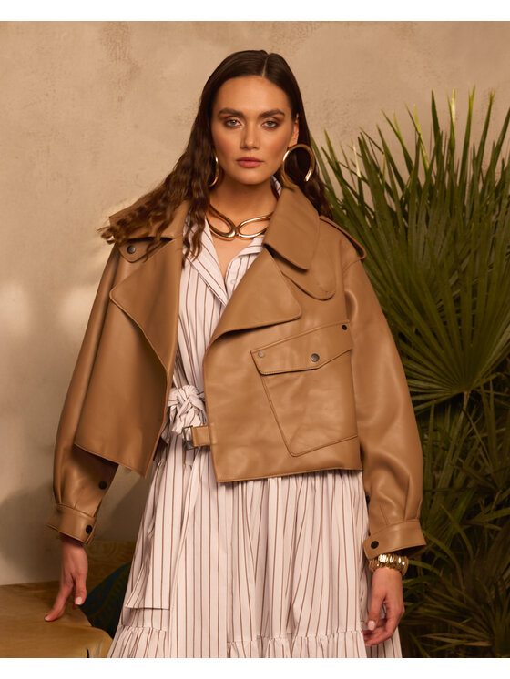 Castellani Castellani Ramoneska Josepha Beżowy Regular Fit